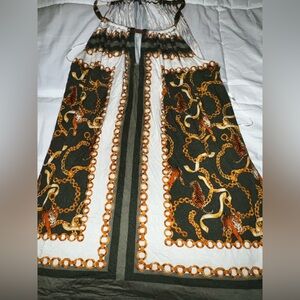 Chic Chain Print sexy tiger halter medium